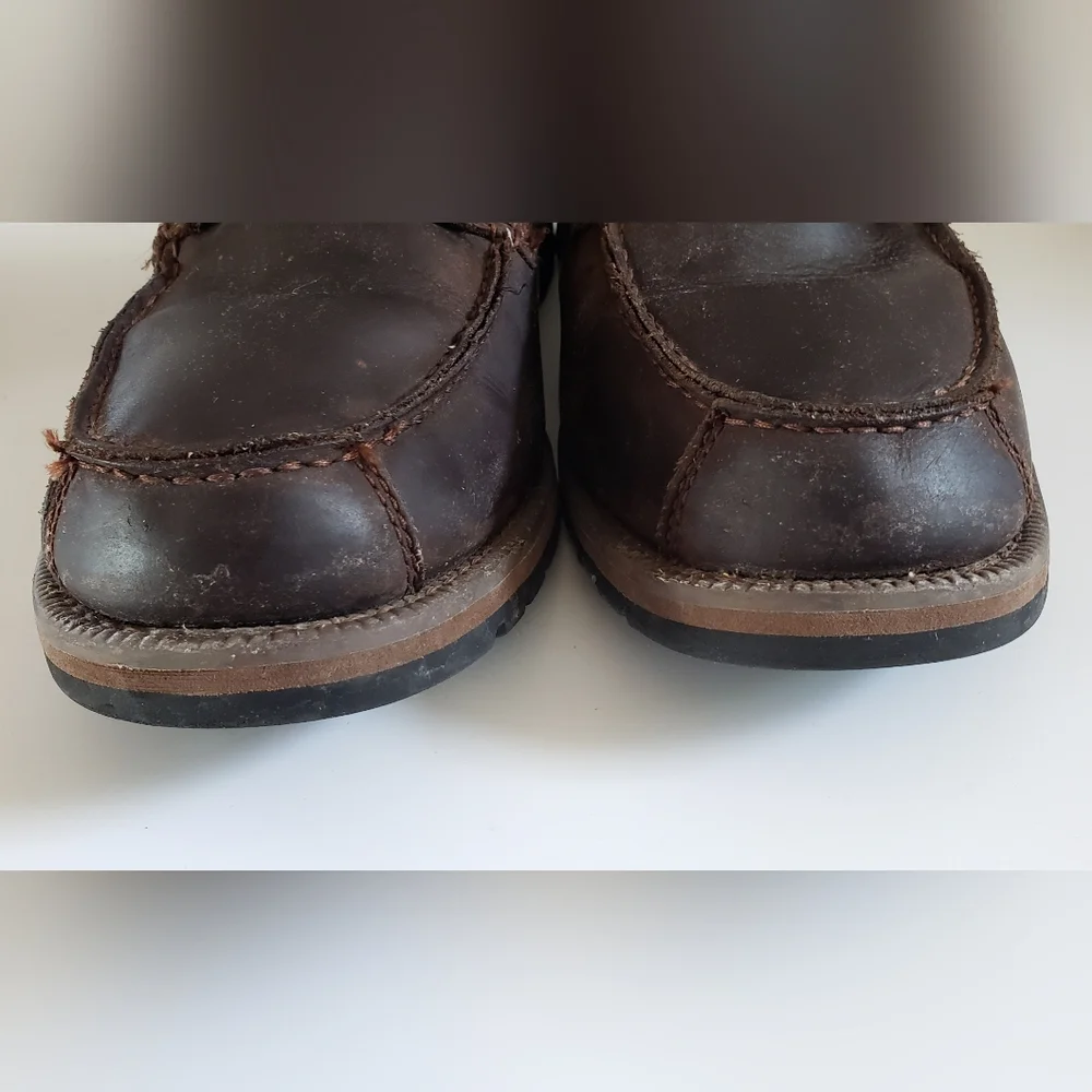 Timberland Grantly Chukka Leather Moc Toe Ankle Dark Brown Men A1859 Siz…